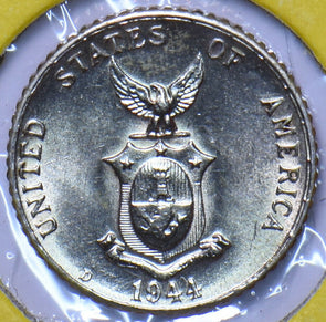 Philippines 1944 D 10 Centavos Eagle animal UNC 294814 combine shipping