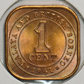 Malaya and British Borneo 1961 Cent 491475 combine shipping