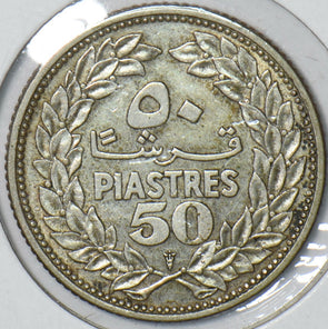 Lebanon 1952 50 Piastres 194263 combine shipping