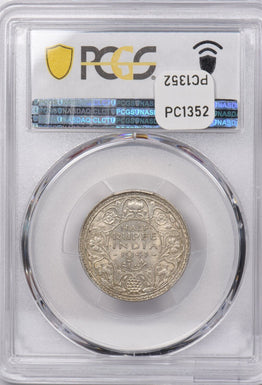 India British 1941 B 1/2 Rupee PCGS MS 63 SW-9.53 PC1352 combine shipping