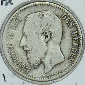 Belgium 1866 1 Franc  290375 combine shipping
