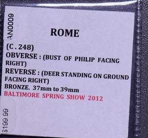 Rome C.248    Philip deer Bronze 37mm~39mm AN0009 combine shipping