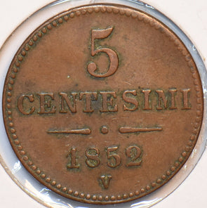 Italian States 1852 V 5 Centesimi Lombardy Venetia 294898 combine shipping
