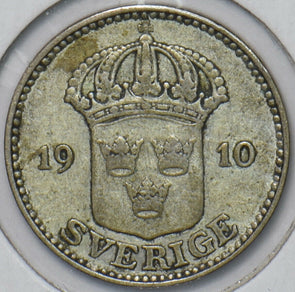 Sweden 1910 25 Ore 150851 combine shipping