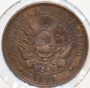 Argentina 1891 2 Centavos 294994 combine shipping