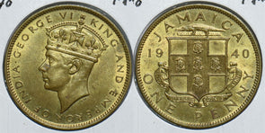 Jamaica 1940 Penny 299058 combine shipping