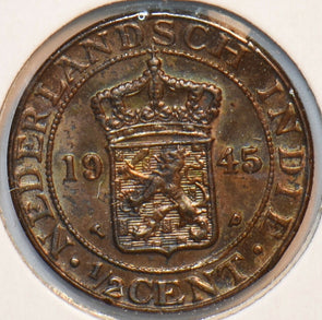 Netherlands East Indies 1945 P 1/2 Cent Lion animal 902697 combine shipping