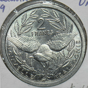 French New Caledonia 1949 2 Francs Bird animal UNC 297727 combine shipping
