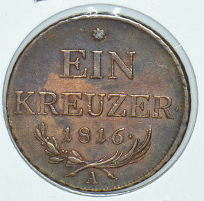 Austria 1816 Kreuzer Eagles animal 191564 combine shipping