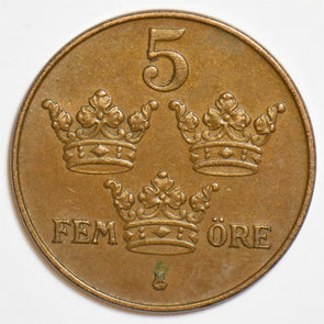 Sweden 1934 5 Ore 240630 combine shipping