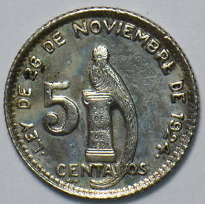 Guatemala 1945 5 Centavos Quetzal animal 193353 combine shipping