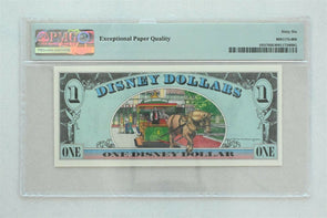 Disney Dollar 1988 Dollar PMG Gem UNC 66EPQ DIS7. Mickey. Main Street USA PM024