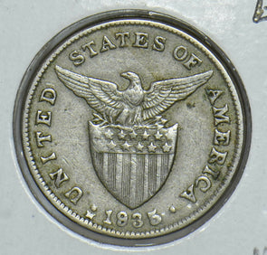 Philippines 1935 Man Posing 5 Centavos Eagle animal 290908 combine shipping