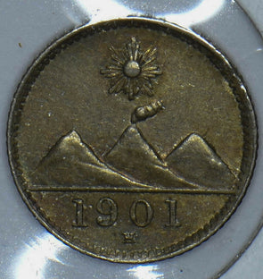 Guatemala 1901 1/4 Real 190786 combine shipping