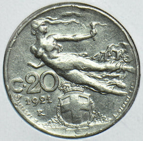 Italy 1921 20 Centesimi 0 298594 combine shipping