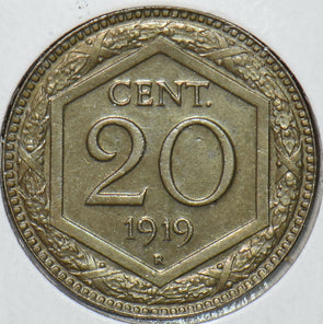 Italy 1919 R 20 Centesimi 195399 combine shipping