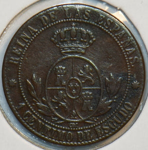 Spain 1867 Centimo 196396 combine shipping