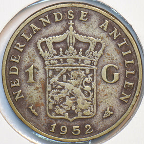 Netherlands Antilles 1952 Gulden Lion animal 150789 combine shipping