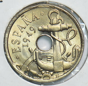 Spain 1949 50 Centimos 299100 combine shipping