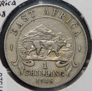 East Africa 1948 Shilling Lion animal  191326 combine shipping