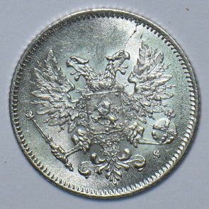 Finland 1917 25 Pennia Eagle animal 294567 combine shipping