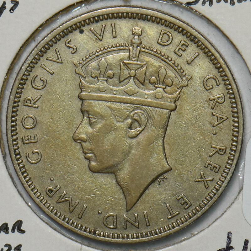Cyprus 1947 1 year type 2 Shillings Lion animal 491159 combine shipping