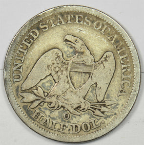 1854-O Seated Liberty Half Dollar 90% silver VG U0421