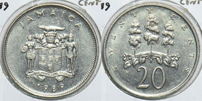 Jamaica 1989 20 Cents 904659 combine shipping