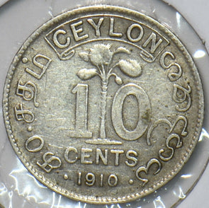 Ceylon 1910 10 Cents 902797 combine shipping