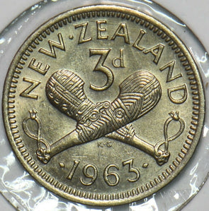 New Zealand 1963 3 Pence 196434 combine shipping
