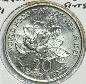 Jamaica 1981 20 Cents 904708 combine shipping