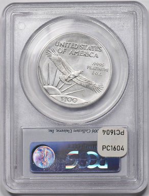 2006 Platinum Eagle 1oz platinum American Liberty $100 PCGS MS69 PC1604