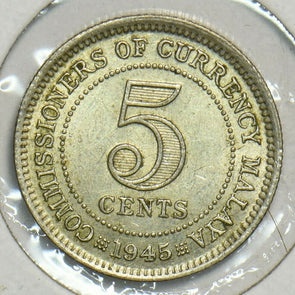 Malaya 1945 5 Cents 0 197767 combine shipping