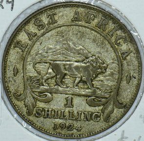 East Africa 1924 Shilling Lion animal 290750 combine shipping