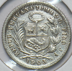 Peru 1903 1/2 Dinero 192651 combine shipping