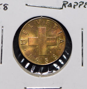 Switzerland 1958 Rappen  191748 combine shipping