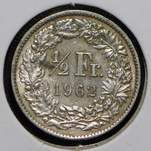 Switzerland 1962 1/2 Franc  191097 combine shipping