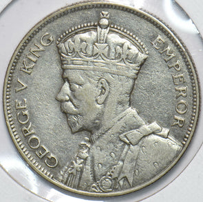 New Zealand 1934 George V 1/2 Crown 292737 combine shipping
