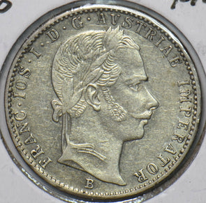 Austria 1860 1/4 Florin Eagle animal 296109 combine shipping