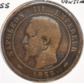 France 1855 A 10 Centimes Eagle animal 900601 combine shipping