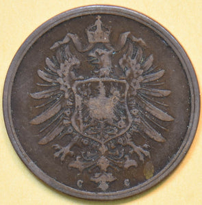 Germany 1876 2 Pfennig Eagle animal 902338 combine shipping