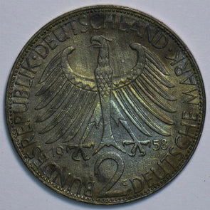 Germany 1958 2 Mark Eagle animal 153120 combine shipping