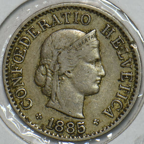 Switzerland 1885 5 Rappen 152300 combine shipping