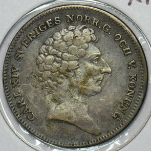 Sweden 1831 1/8 Riksdaler 491267 combine shipping