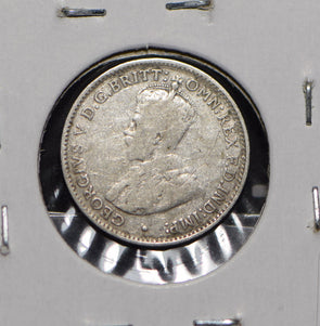 Australia 1911 3 Pence Kangaroo animal Moorhen  191220 combine shipping