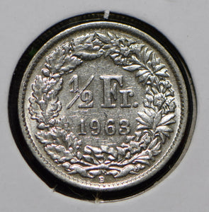 Switzerland 1963 1/2 Franc  191098 combine shipping