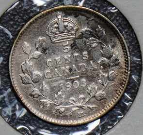 Canada 1903 5 Cents silver  190361 combine shipping