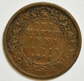 India British 1904 1/4 Anna 904087 combine shipping