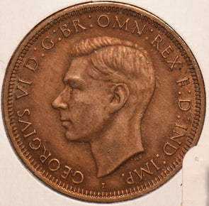 Australia 1942 Penny Kangaroo animal Georgivs VI 902222 combine shipping