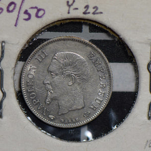 France 1860 /50  silver 20 Centimes rare this grade F0121 combine shipping